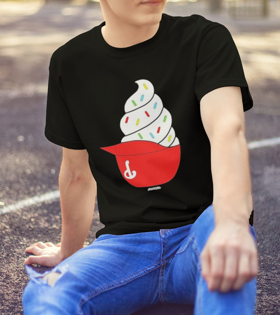 Phillies Ice Cream Helmet Swirl With Sprinkles T-Shirt
