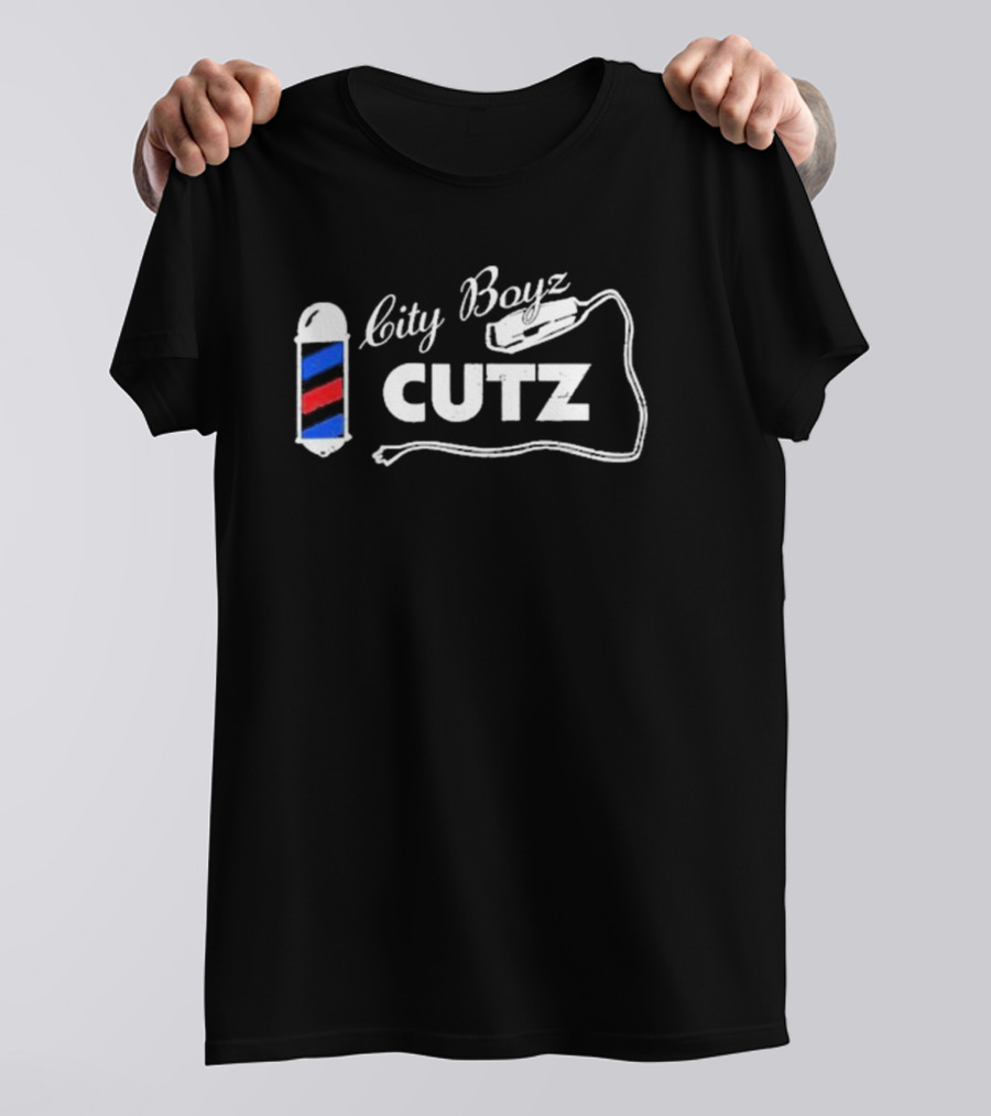 City Boyz Cutz Barber Pole Clipper T-Shirt