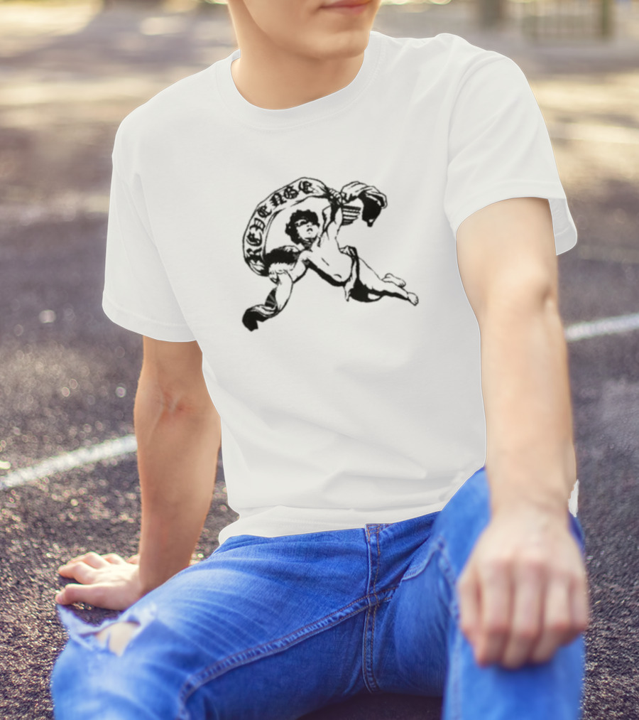 Revenge Cherub Holding Banner In T-Shirt