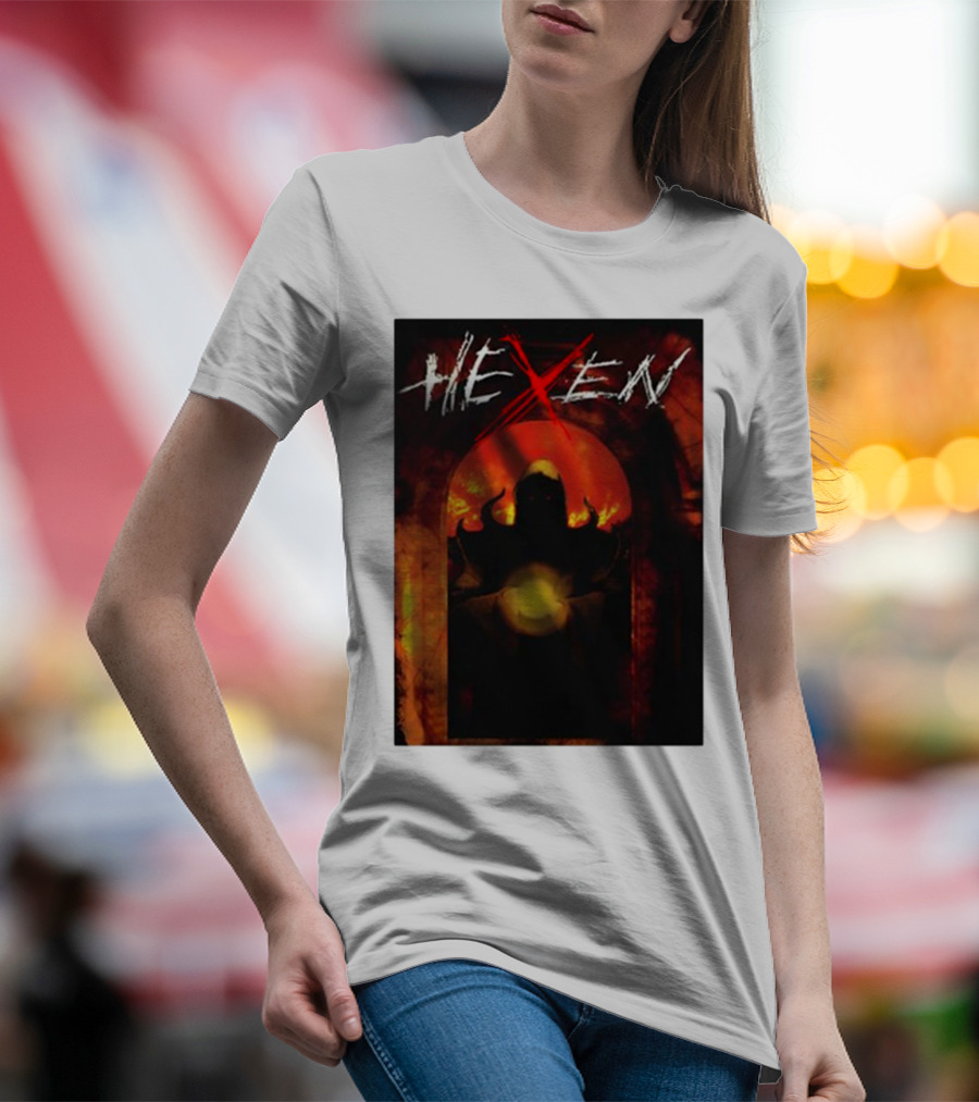 Hexen Video Game Cover Art With Demonic Figure And Glowing Orb T-Shirt