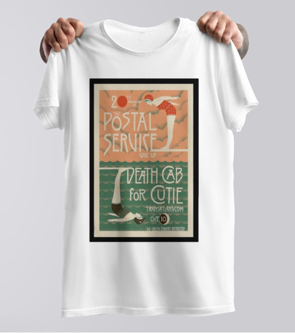 20th Anniversary Postal Service Give Up Death Cab For Cutie Transatlanticism Oct 10 The Greek Theatre Berkeley T-Shirt