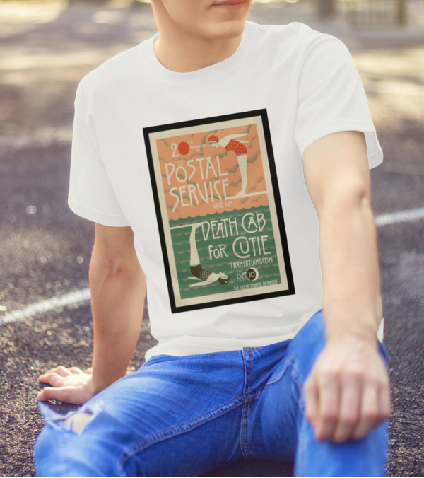 20th Anniversary Postal Service Give Up Death Cab For Cutie Transatlanticism Oct 10 The Greek Theatre Berkeley T-Shirt