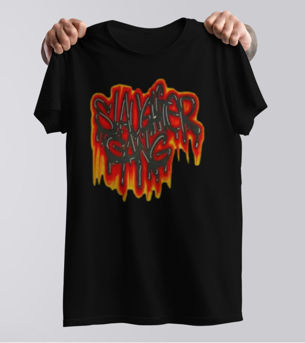 Iaab Tour Merch 21 Savage Drip Slaughter Gang Graffiti Flame T-Shirt