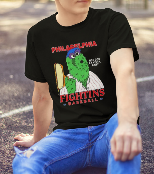 Philadelphia Phillies Phanatic Fightins Baseball Hot Dog La Vista Baby T-Shirt