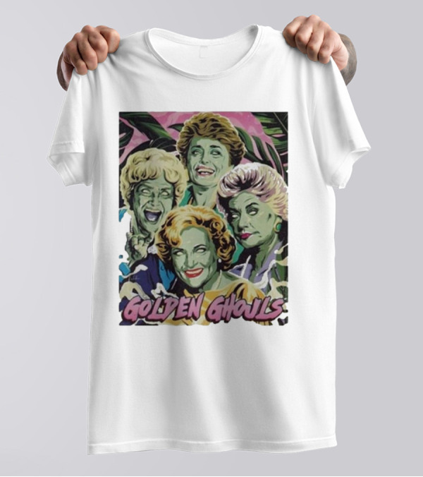Golden Ghouls Nordacious Tropical Background T-Shirt