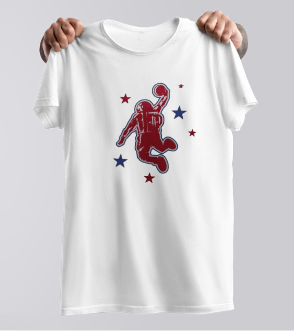 Houston Rockets 2023-24 City Edition Astronaut Dunking T-Shirt
