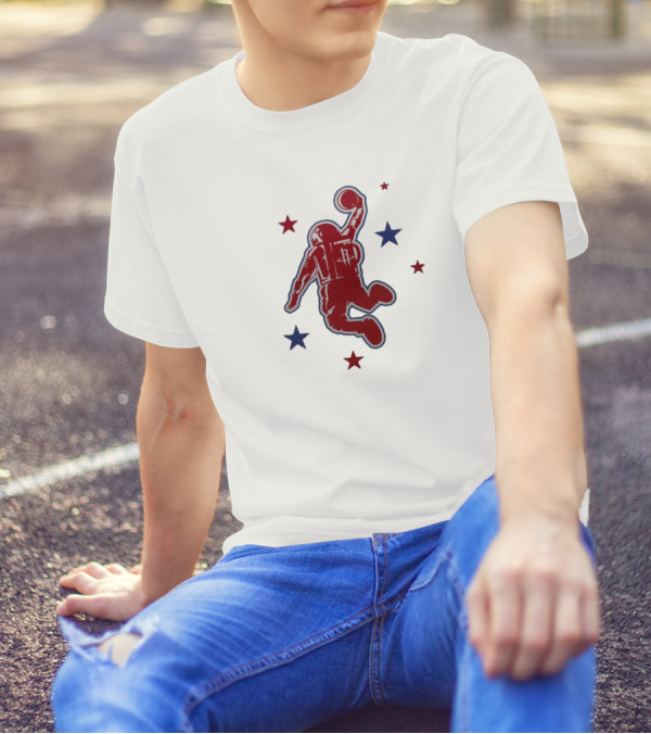 Houston Rockets 2023-24 City Edition Astronaut Dunking T-Shirt