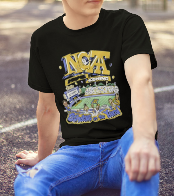 Frko X NC A&t Homecoming Scholars On The Yard Stadium Cartoon T-Shirt