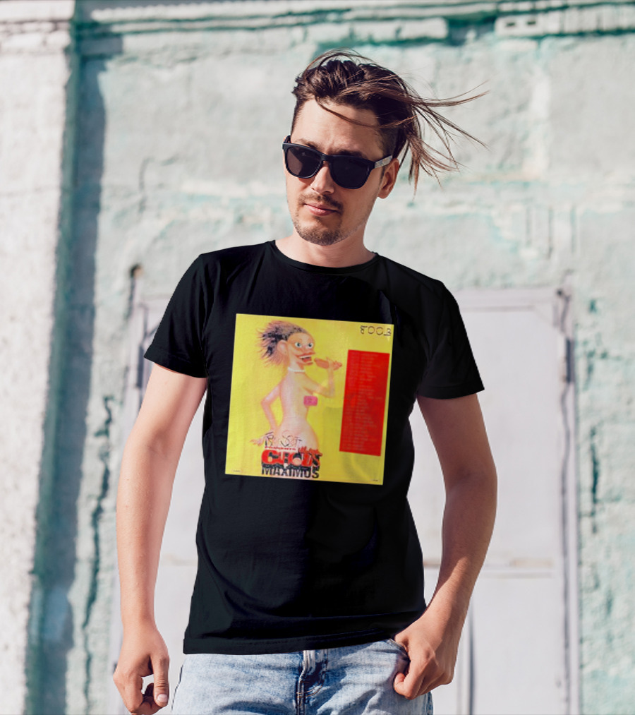 Travis Scott Circus Maximus Tour Artwork Character With Bold Letters And Tour Dates T-Shirt