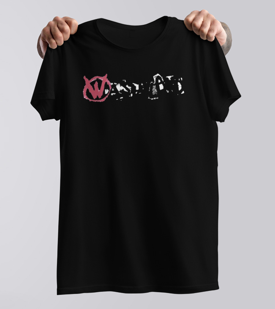 Wasteland Cut Out Logo With Red Circle W T-Shirt