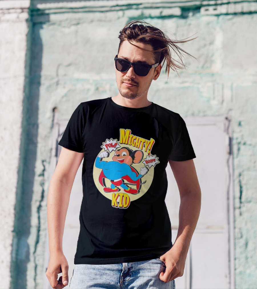 Mighty Kid Superhero Mouse Pow Boom Children's T-Shirt