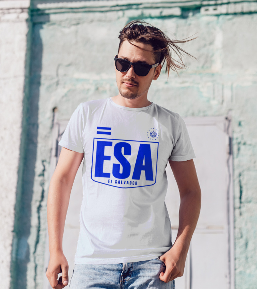 ESA El Salvador Logo Emblem With National T-Shirt