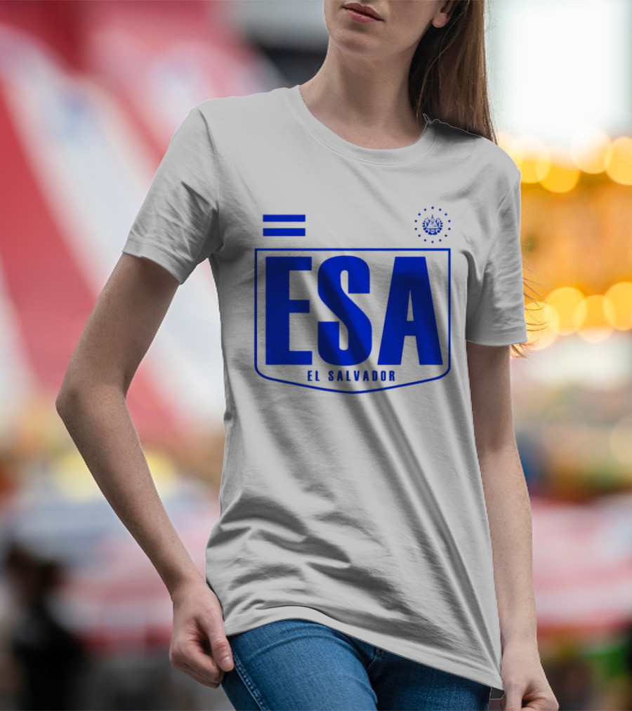 ESA El Salvador Logo Emblem With National T-Shirt