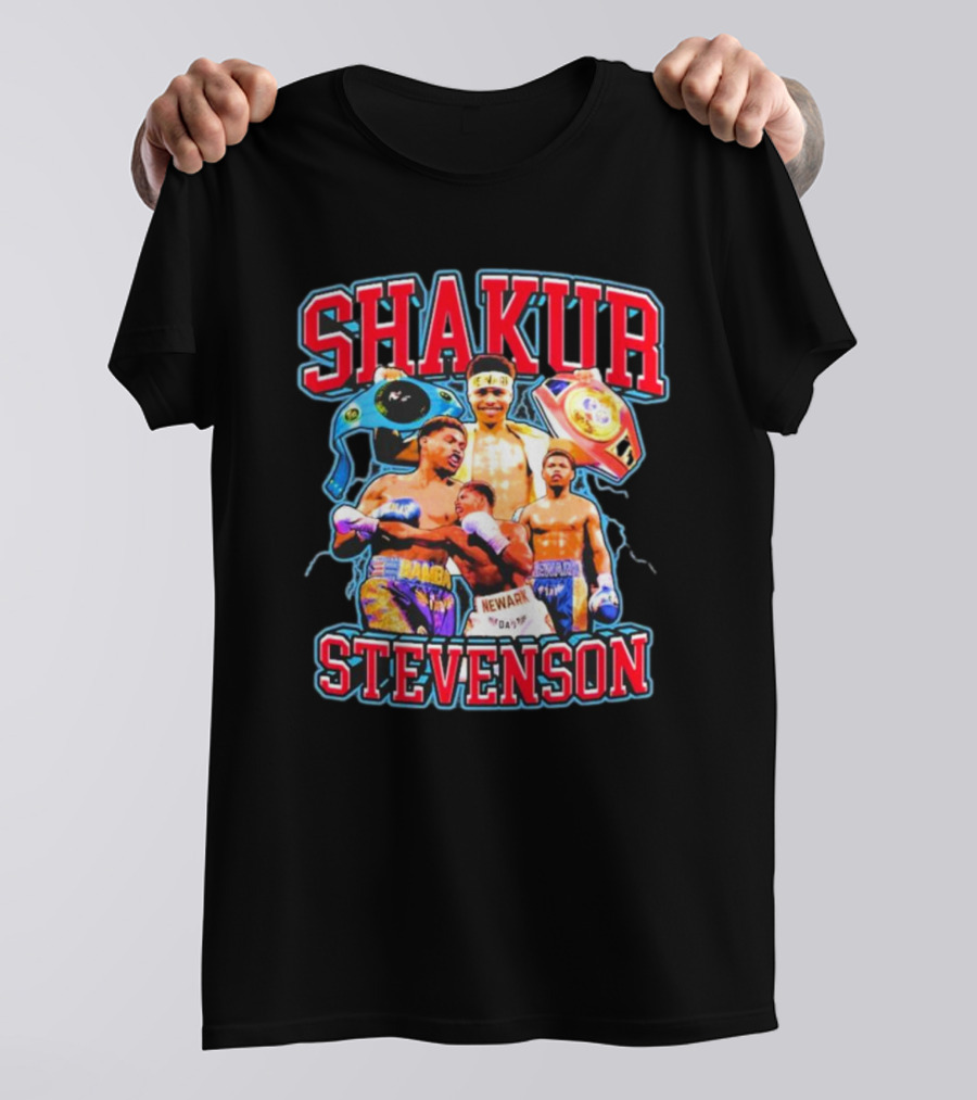 SHakur Stevenson Boxing Champion Newark Gloves T-Shirt