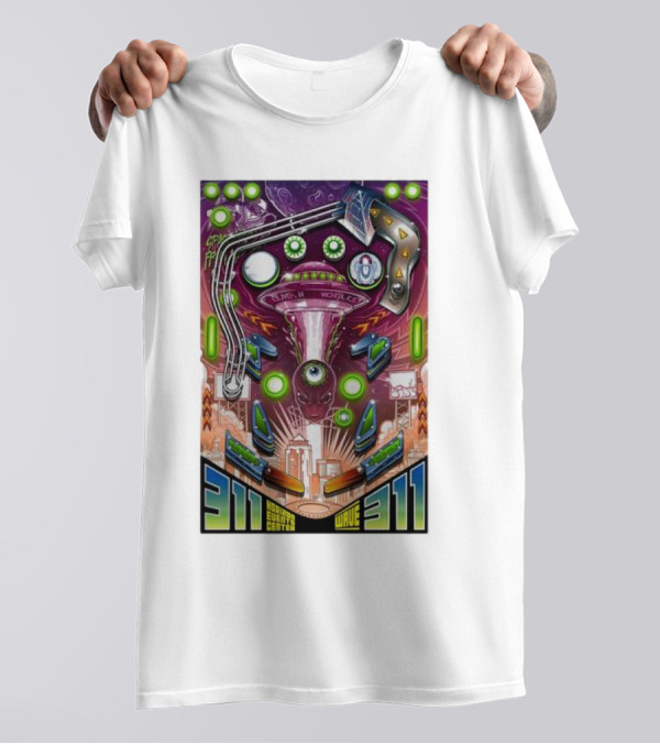 311 Playing In Wichita Hartman Events Center Wave T-Shirt