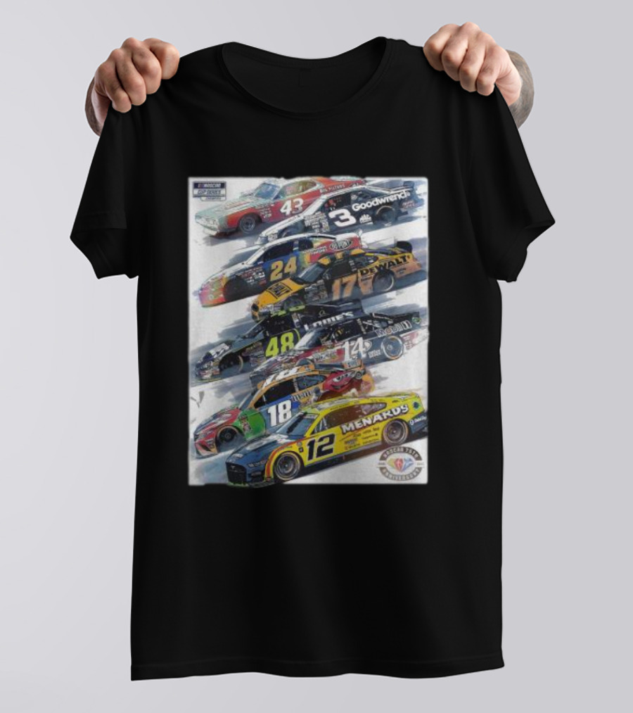 NASCAR Champions Cars 75 Years Of Heroes Racing Legends T-Shirt