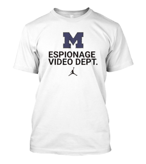 M Michigan Espionage Video Dept Jumpman T-Shirt