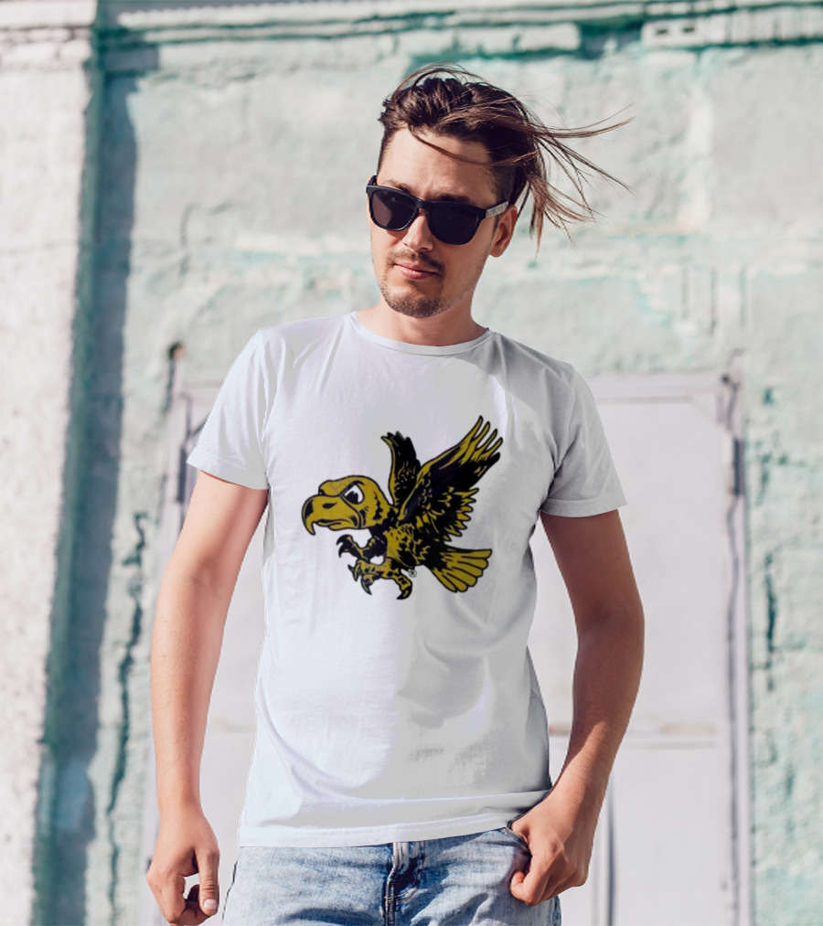 University Of Iowa Vintage Flying Herky Wall Decals T-Shirt