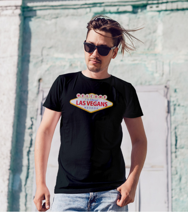 Welcome To Liberal Las Vegas Nevada Vintage Sign T-Shirt