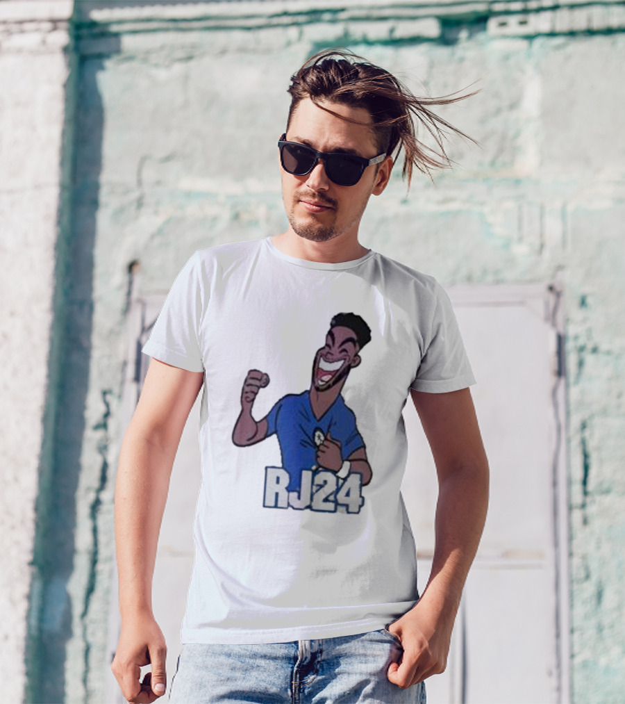 Reece James RJ24 Cartoon Blue Football T-Shirt