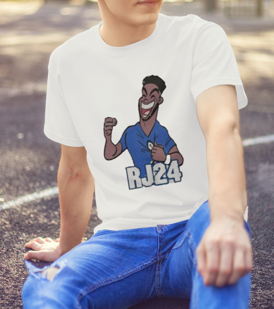 Reece James RJ24 Cartoon Blue Football T-Shirt