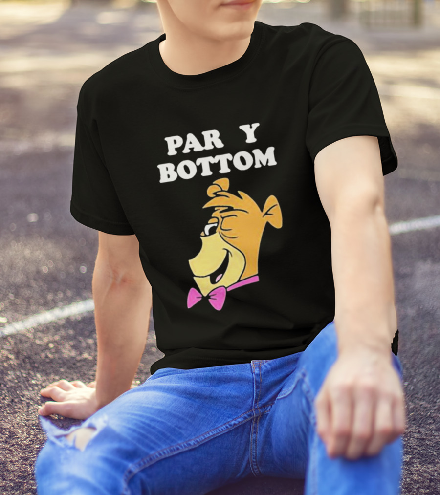 Yogi Bear Party Bottom Bow Tie Winking T-Shirt