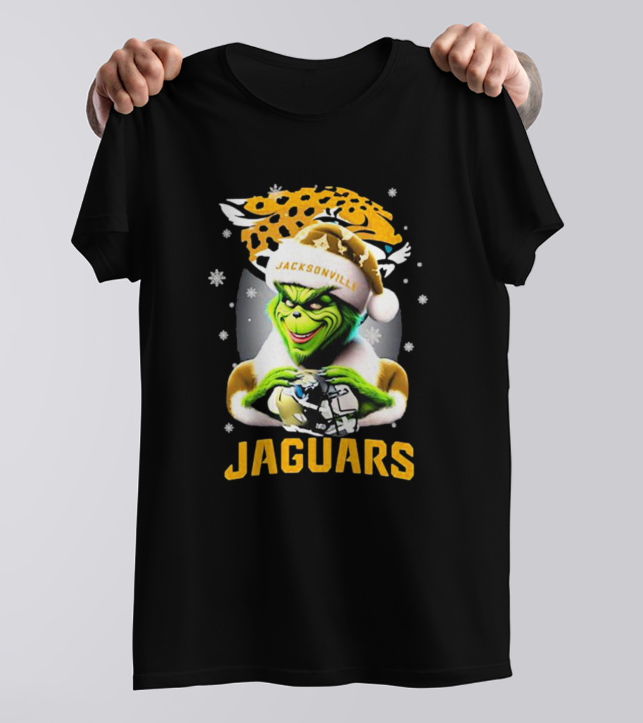 Santa Grinch Jacksonville Jaguars Merry Christmas T-Shirt