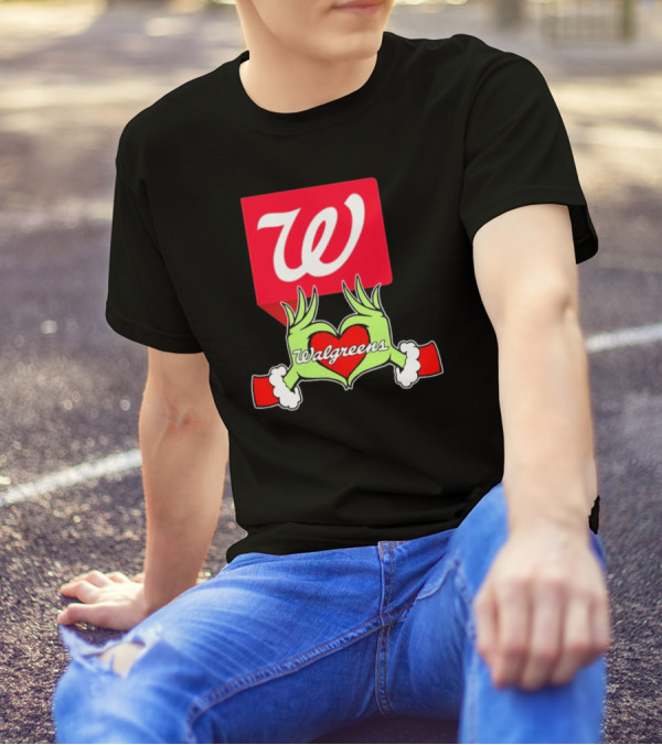 The Grinch Hand Heart Walgreens Christmas T-Shirt