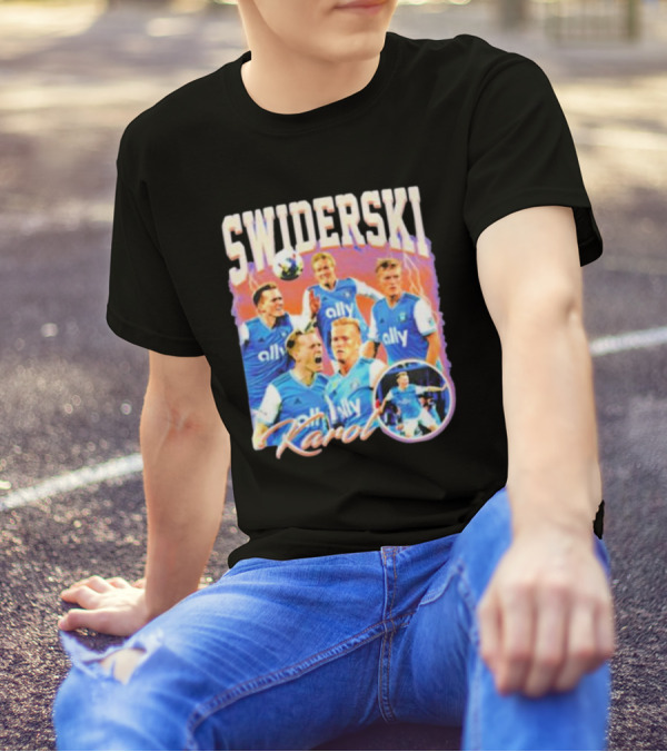Karol Swiderski Ally Soccer Celebration Montage T-Shirt