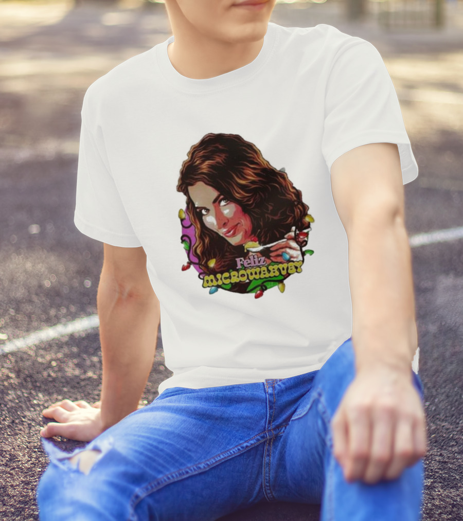 Feliz Microwavery Nordacious Holiday Lights T-Shirt