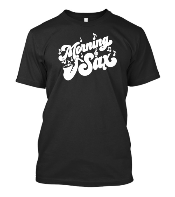 Morning Sax Boxyfresh Musical Notes T-Shirt