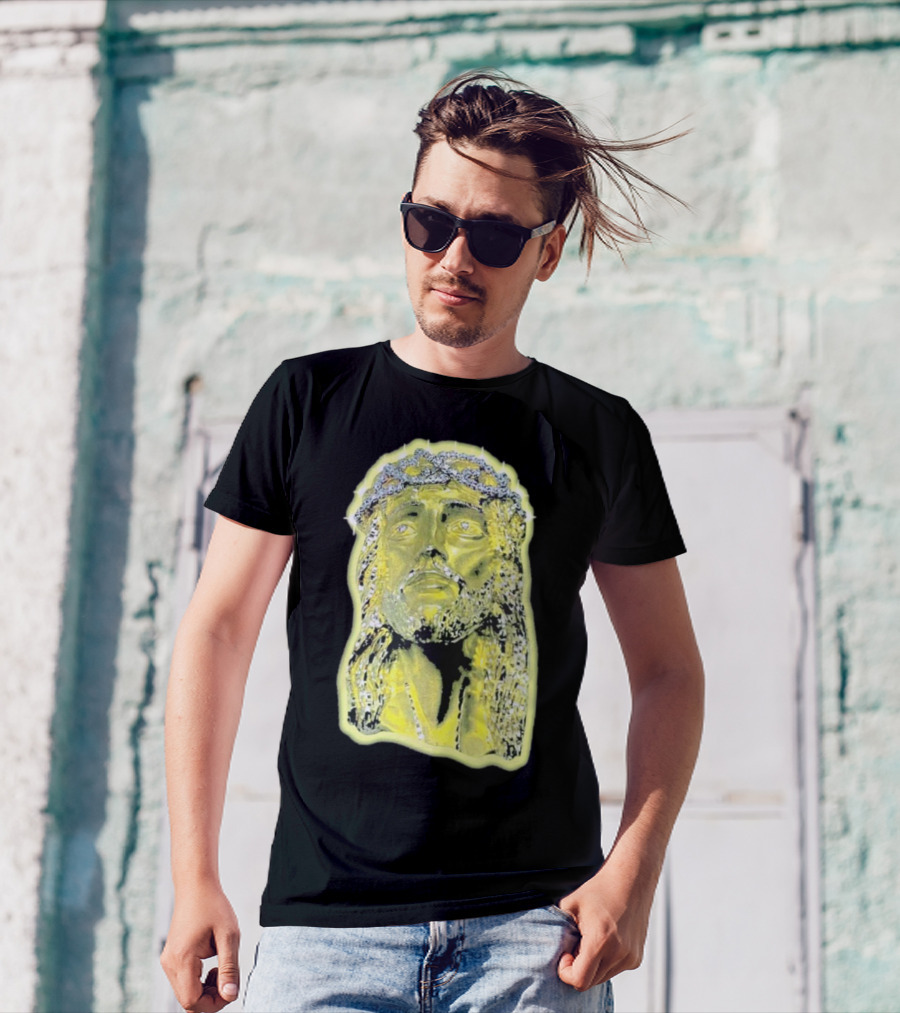 Jesus Piece Gold Diamond Crown Of Thorns Iconic Christian T-Shirt