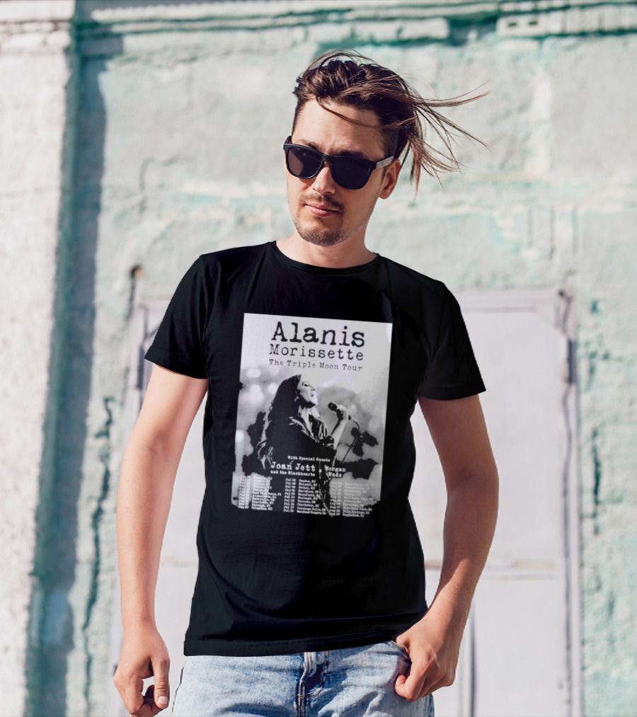 Alanis Morissette The Triple Moon Tour With Special Guests Joan Jett And The Blackhearts Morgan Wade Tour Dates T-Shirt