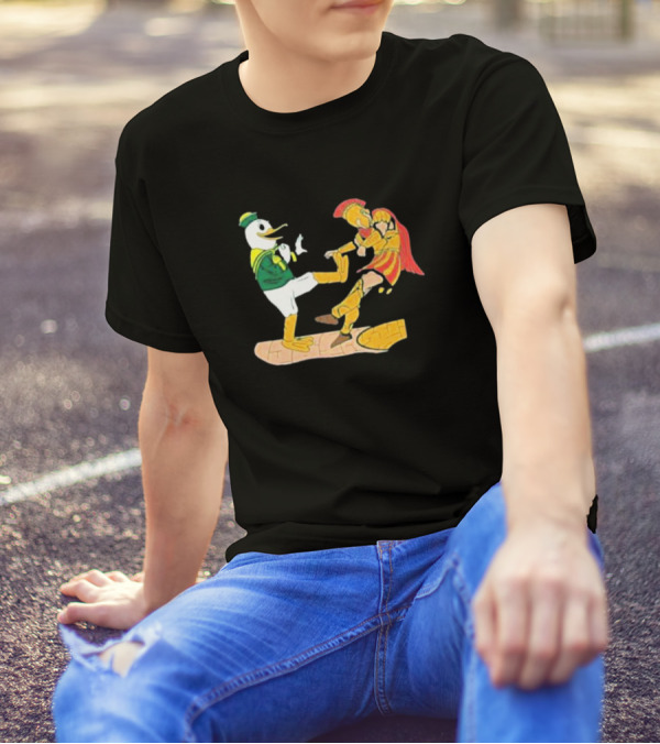 Ports Or Kick Oregon Duck Vs. USC Trojan Kickoff Showdown T-Shirt