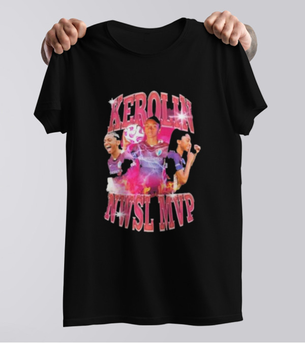 Kerolin NWSL MVP North Carolina Courage Soccer Star T-Shirt