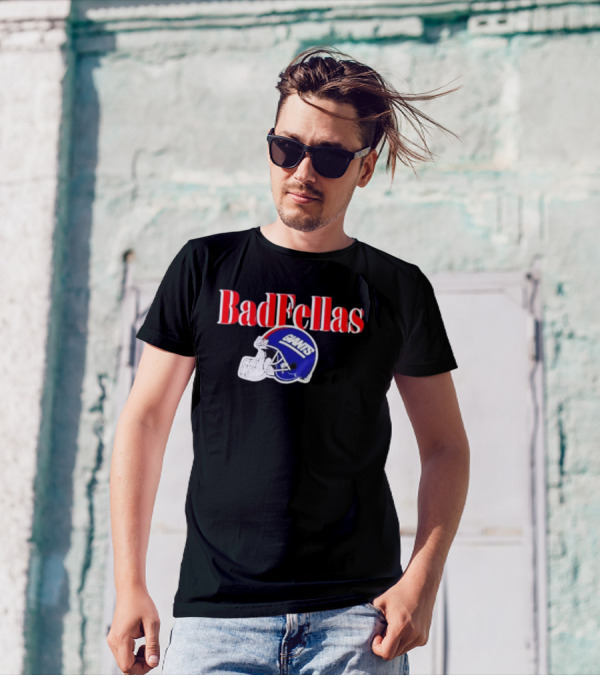 BadFellas Giants Football Helmet T-Shirt