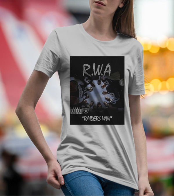 Las Vegas Raiders RWA Nation Silver And Black Raiders Win T-Shirt