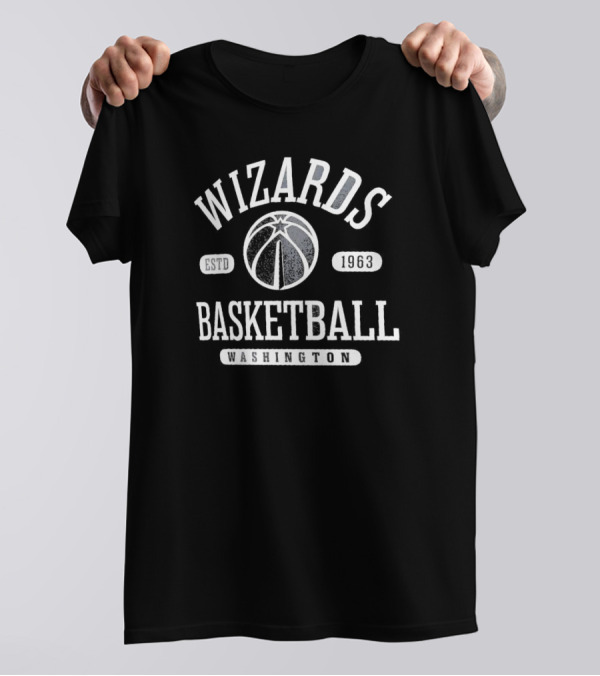 Wizards Basketball Washington ESTD 1963 T-Shirt
