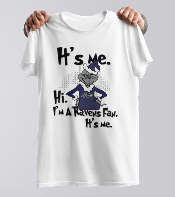 It's Me Hi I'm A Ravens Fan It's Me T-Shirt