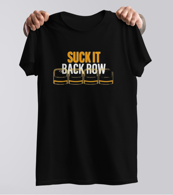 Suck It Back Row Beer Glasses T-Shirt