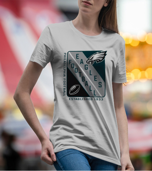 Philadelphia Football Eagles Established 1933 Shield Starter Football T-Shirt