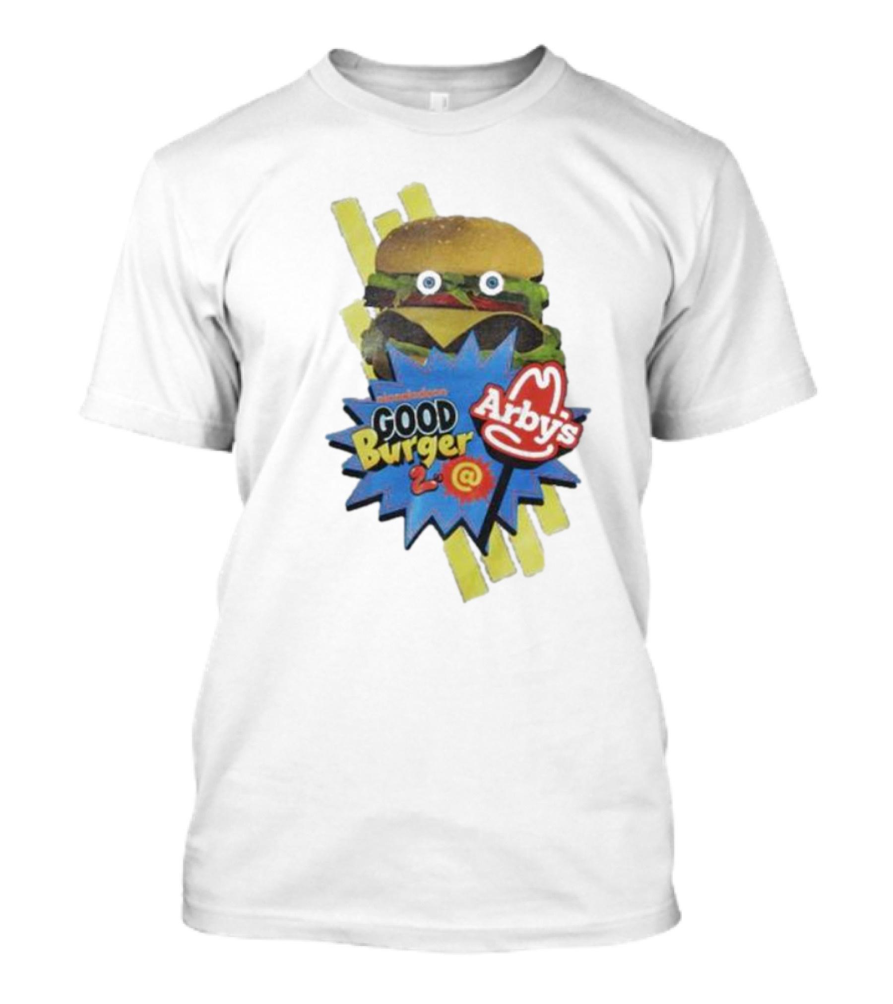 Nickelodeon Good Burger 2 Arby’s Burger And Logo Combo T-Shirt