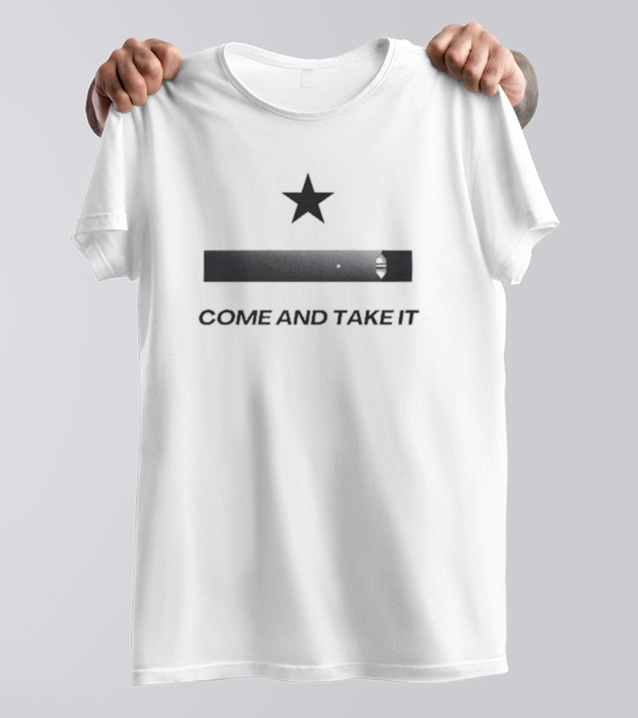 Come And Take It Star And Cannon T-Shirt