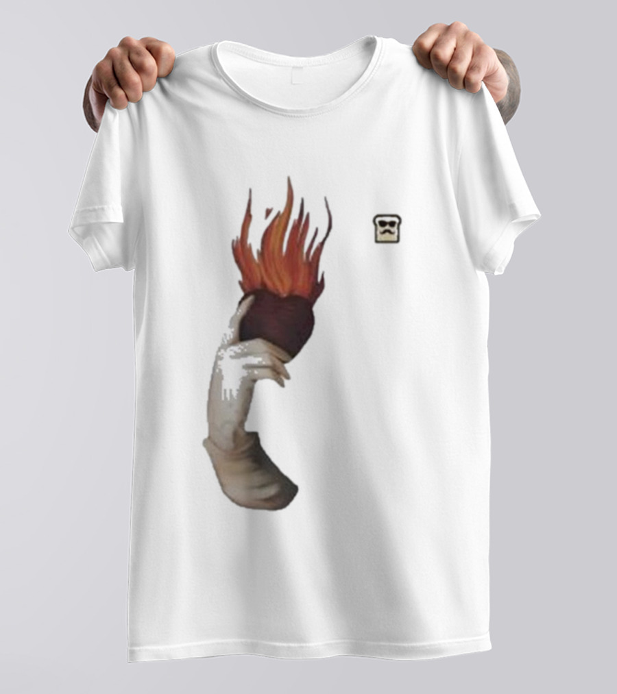 Disguised Toast Iconic Flame Heart Hand T-Shirt