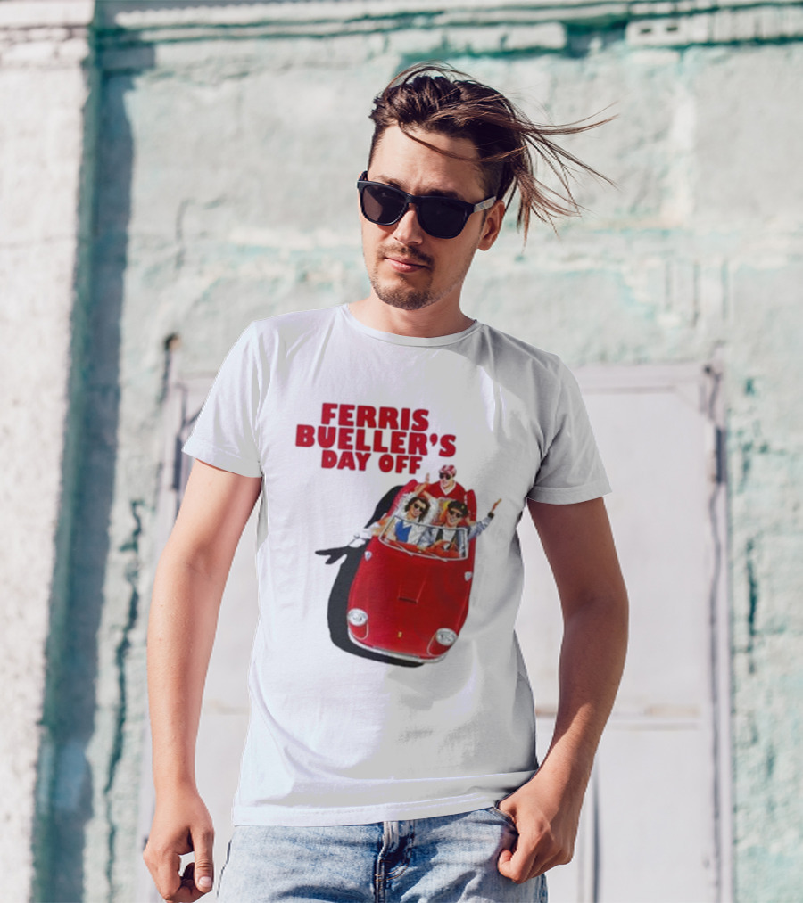 Ferris Bueller's Day Off Red Convertible Ride T-Shirt