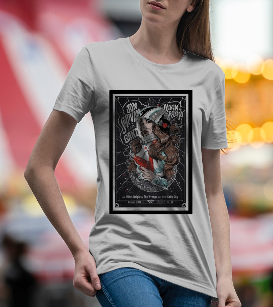 Jon Sullivan Band Soul Supplier Album Release Dec 8 Mikel Wright And The Wrongs New Salty Dog T-Shirt