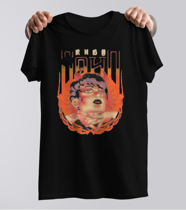 Ruby Soho Skin Deep Retro Demon Tattoo T-Shirt