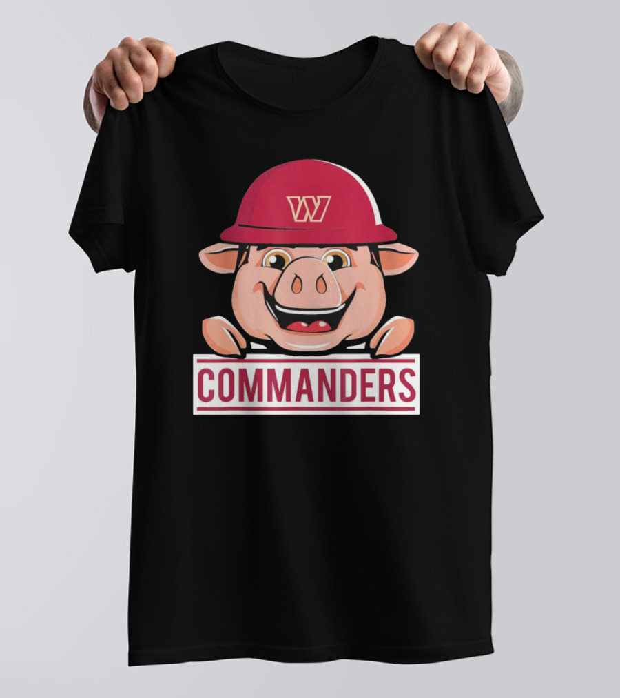 Washington Commanders Major Tuddy Football Mascot T-Shirt