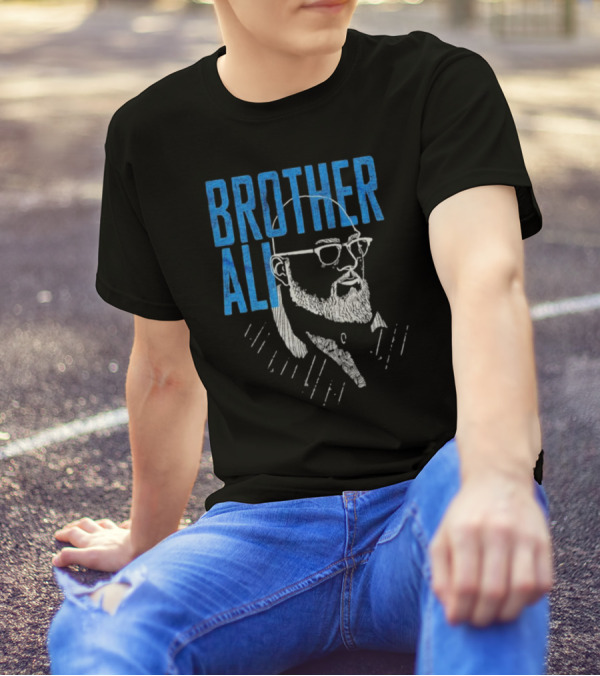 Brother Ali Line Art Portrait With Glasses And Beard T-Shirt