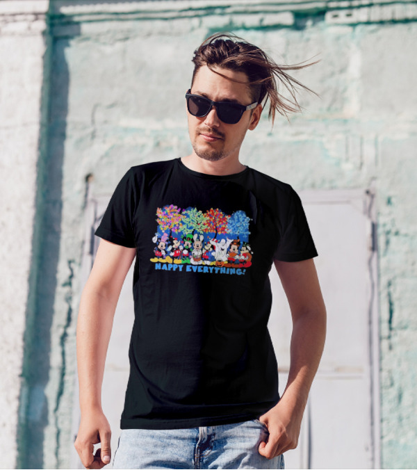 Mickey Mouse Happy Everything Seasons Celebrations T-Shirt